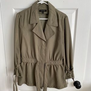 Banana Republic Olive Green Button Down Shirt Jacket